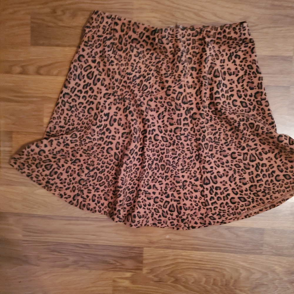 The Limited Leopard Print Mini Skirt